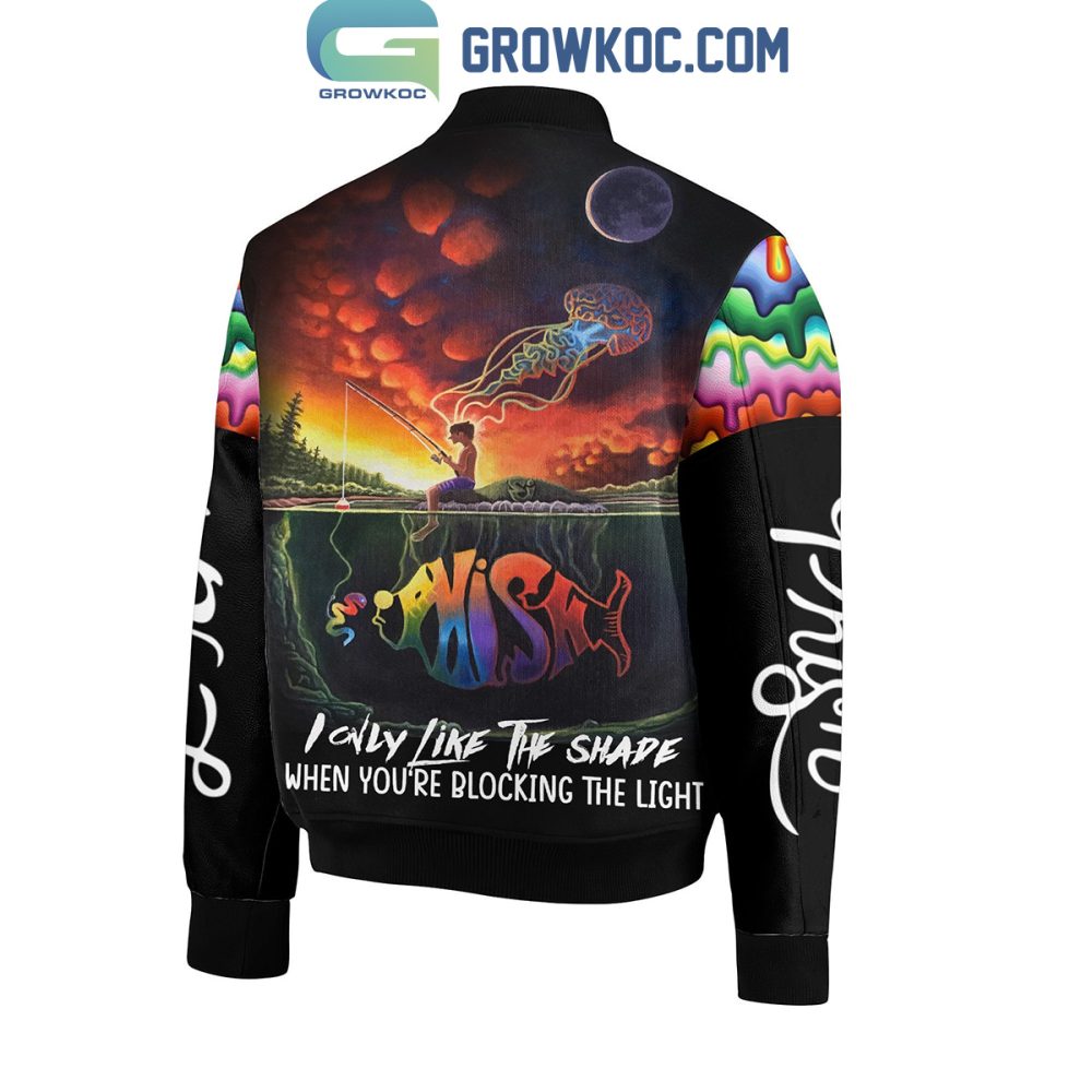 Colorful Phish-Inspired Bomber Jacket - Unique Psychedelic Design &amp; High-Quality Fabric