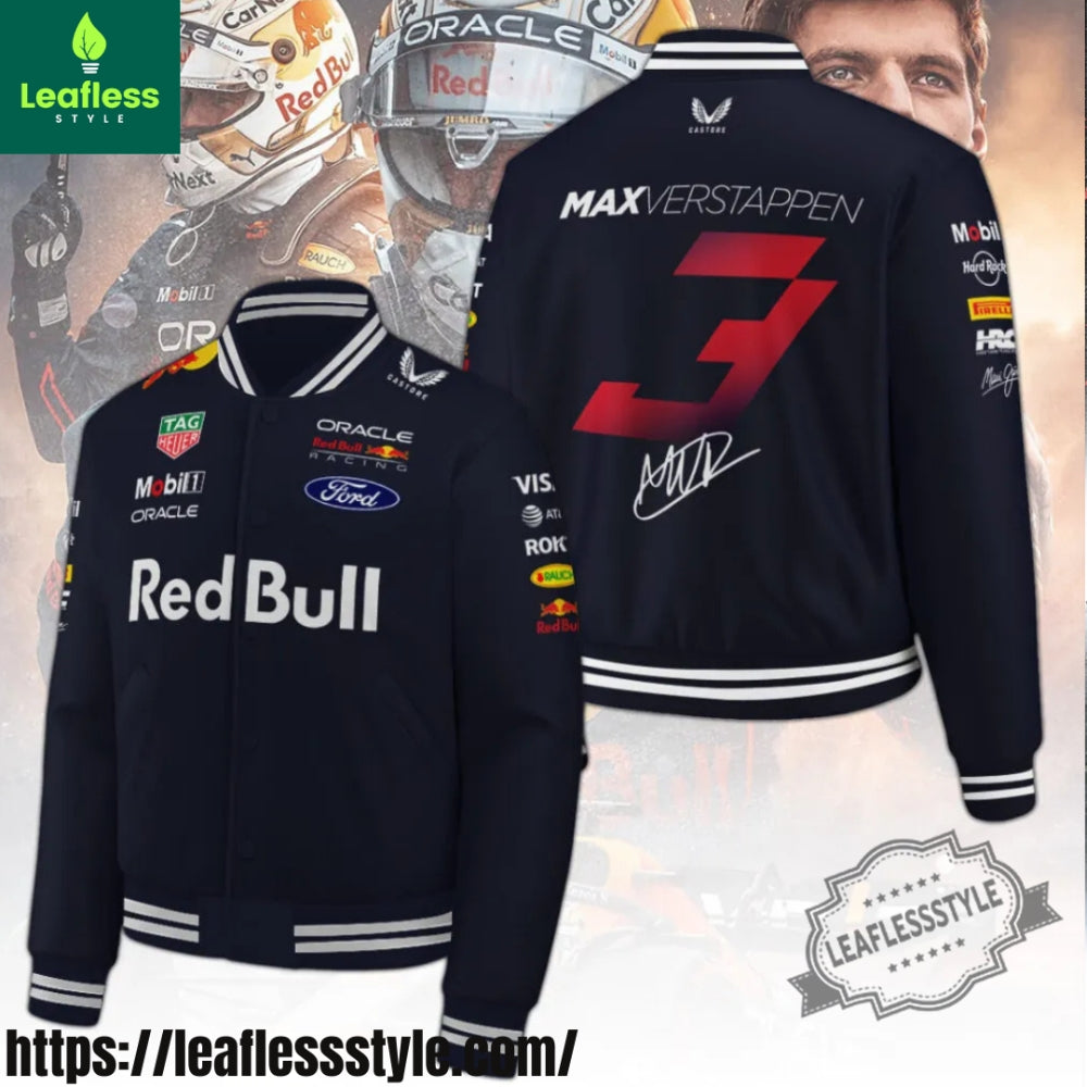 Red Bull Racing X Max Verstappen Baseball Jacket