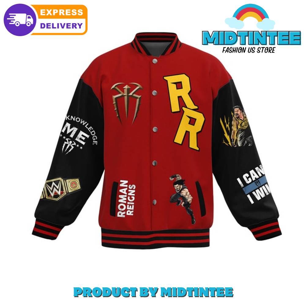 Roman Regins Head Of The Table Baseball Jacket