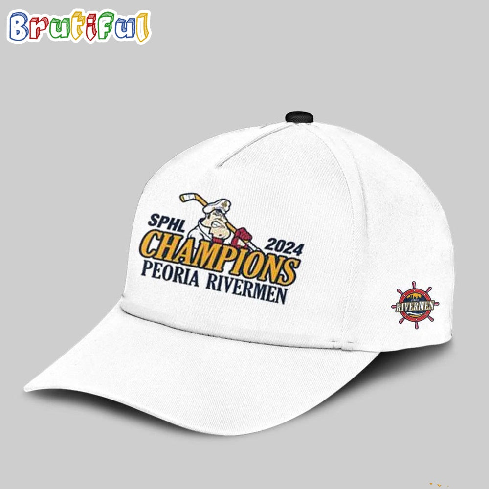 Sphl 2024 Peoria Rivermen President’T Cup Champions Hockey Cap