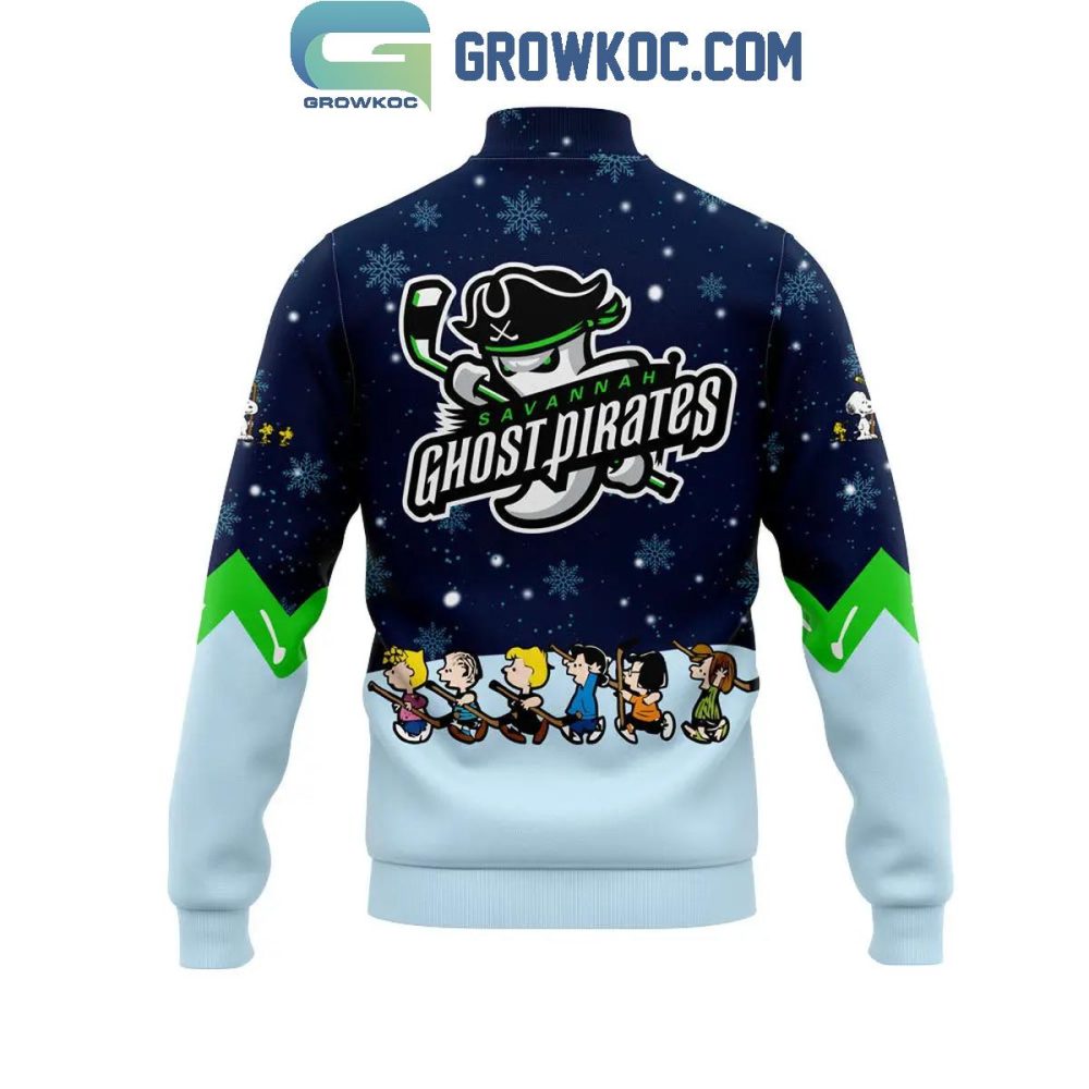 Peanuts Holiday Jacket - Savannah Ghost Pirates Special Edition - Cozy &amp; Festive Outerwear