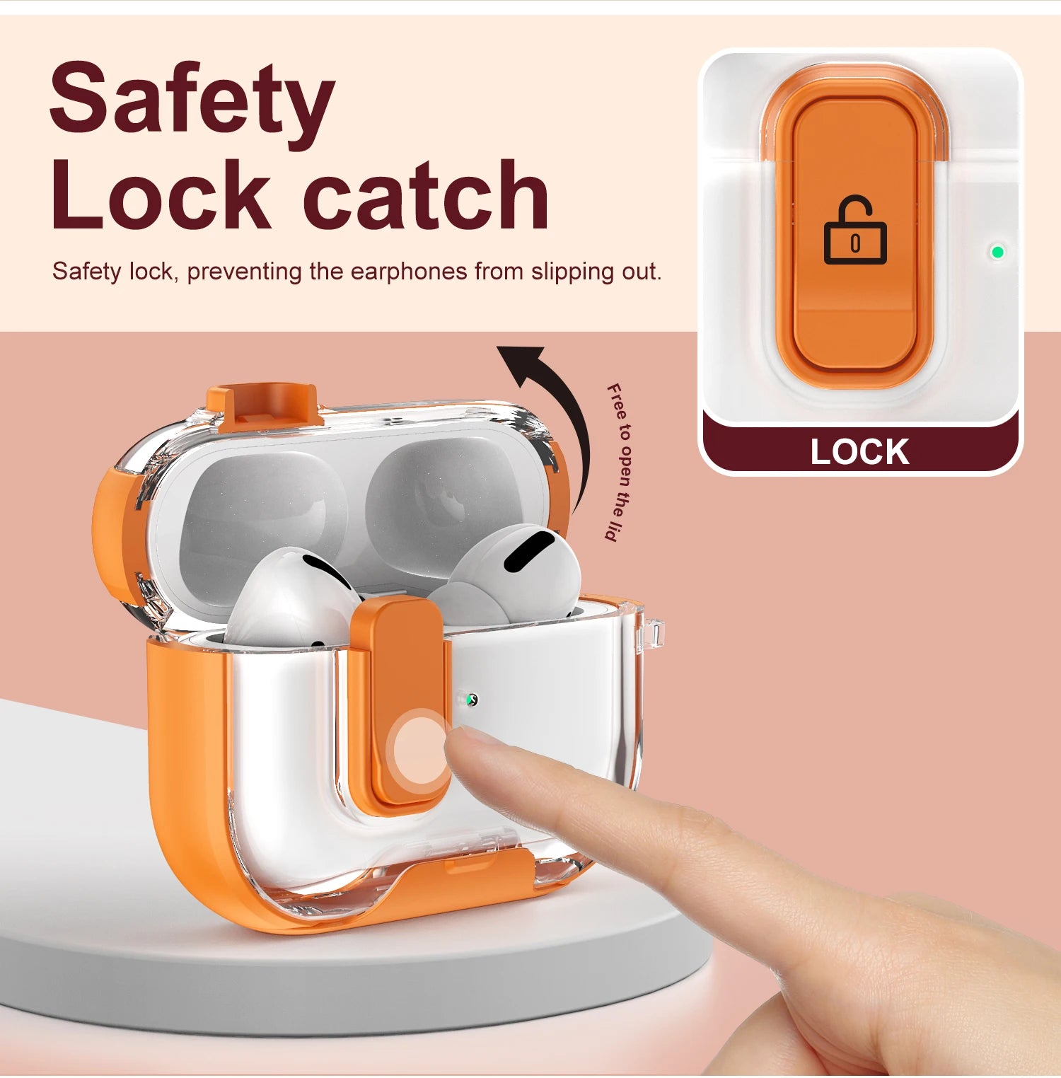 For Apple AirPods Pro 3 Case With Phone Holder Headphone Cover For AirPods Pro2 4th Cases Security Lock Earphone Coque Sleeve