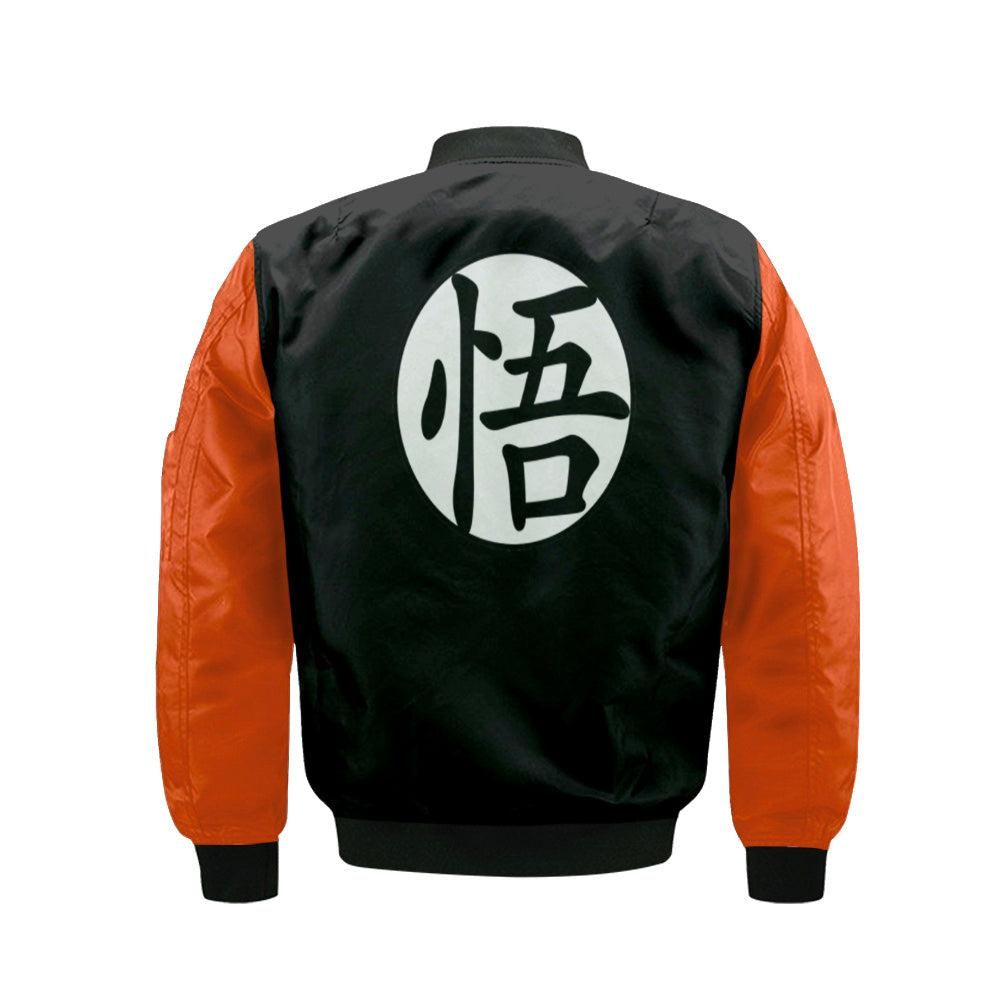 Dragon Ball Bomber Jacket Dragon Ball Son Goku Character Bomber Black Orange Unisex Jacket Jacket