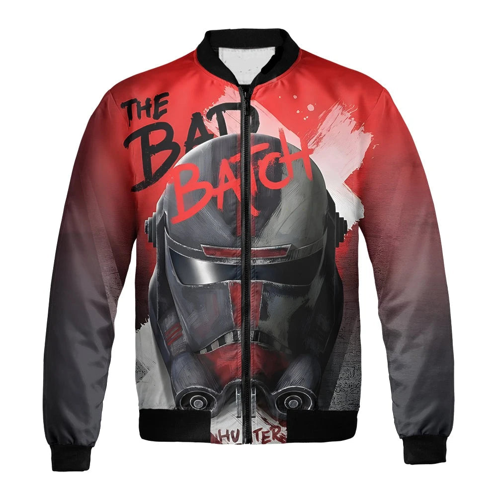 Star Wars Bomber Jacket The Bad Batch Clone Commander Bomber Red Unisex Jacket Jacket