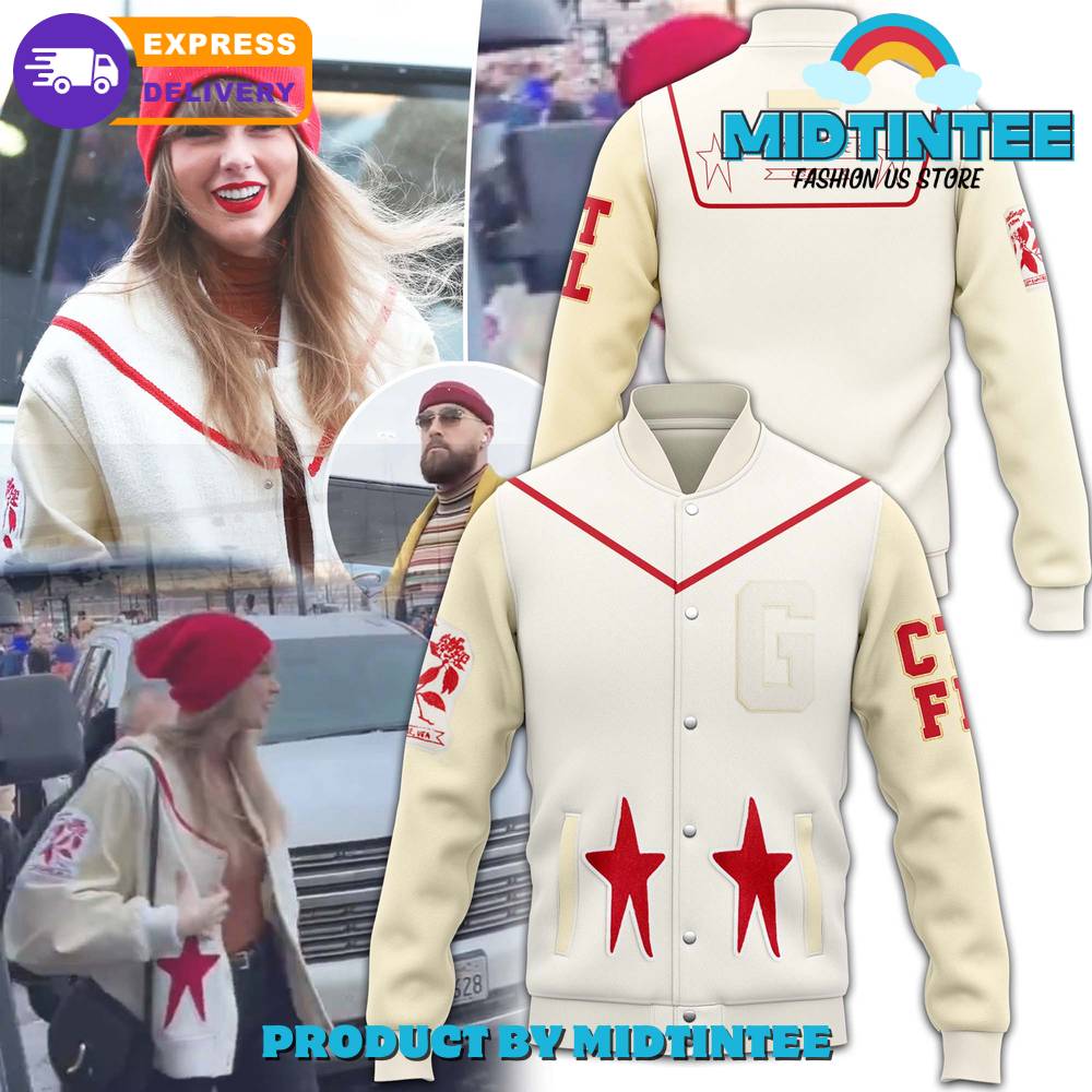 Stylish Varsity Jacket - Red Star Design, Unisex, Fast Shipping , Midintee Fashion