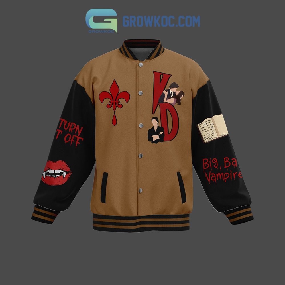 Vampire Diaries Themed Varsity Jacket – Bold Design, Perfect For Fans!