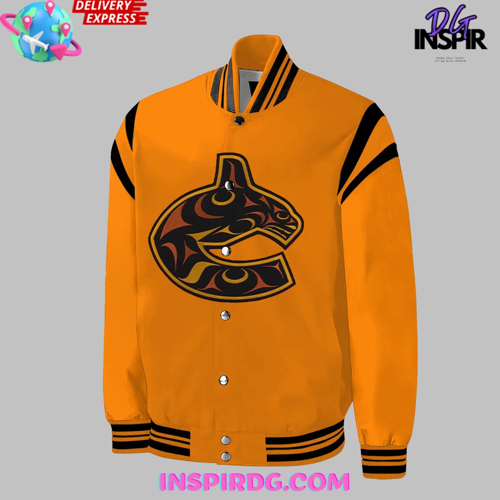 Vancouver Canucks Honouring Truth And Reconciliation Baseball Jacket