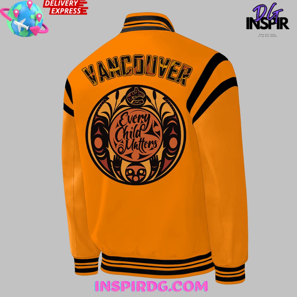 Vancouver Canucks Honouring Truth And Reconciliation Baseball Jacket
