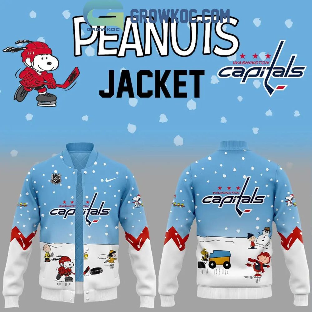 Peanuts X Washington Capitals Winter Jacket – Cozy, Stylish, Perfect For Fans!