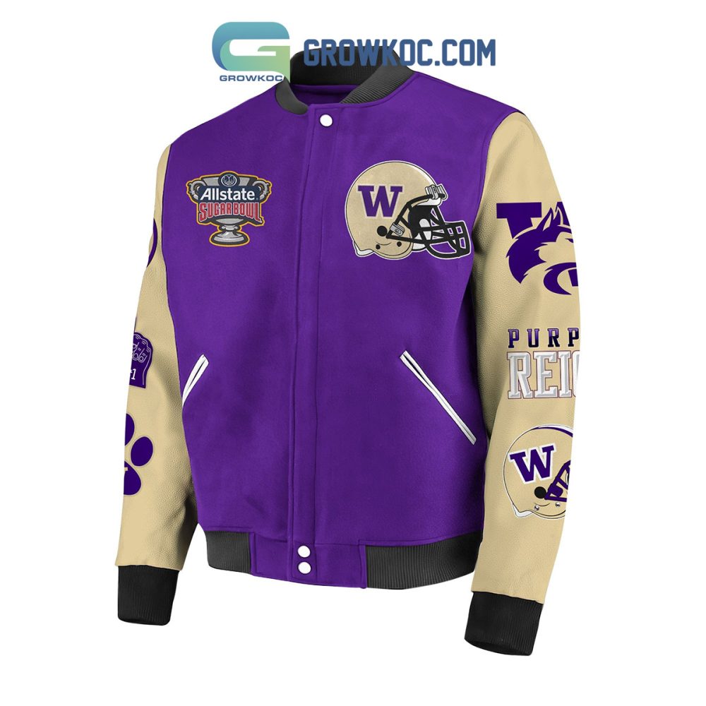 2024 Sugar Bowl Champions Jacket - Washington Huskies Varsity Bomber - Limited Edition
