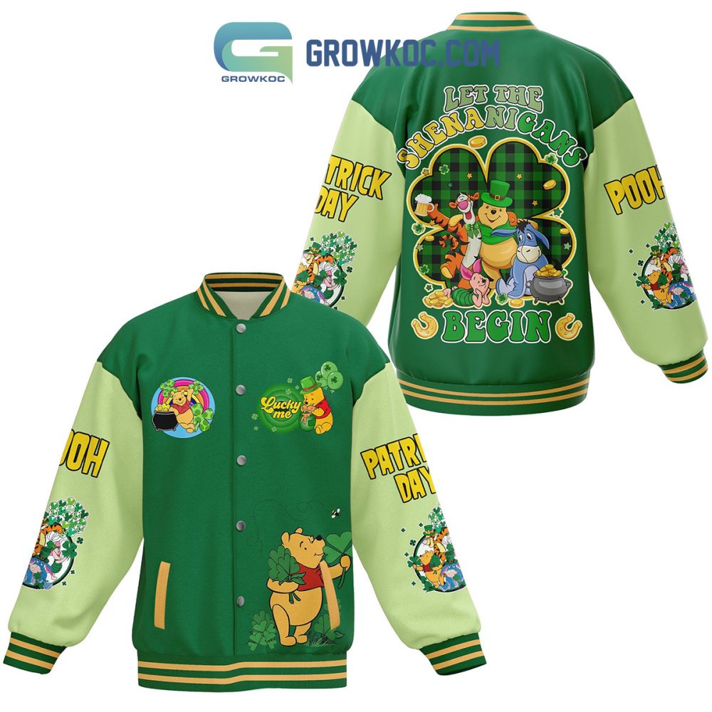 St. Patrick'S Day Green Varsity Jacket - Fun Cartoon Design, Unisex, Celebrate In Style!