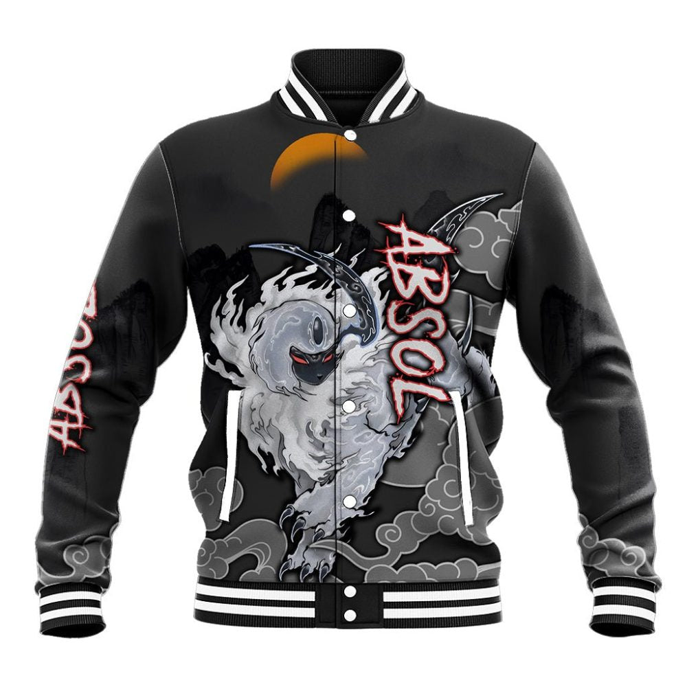 Absol - Pokemon Baseball Jacket Anime Japan Art Style Ts04