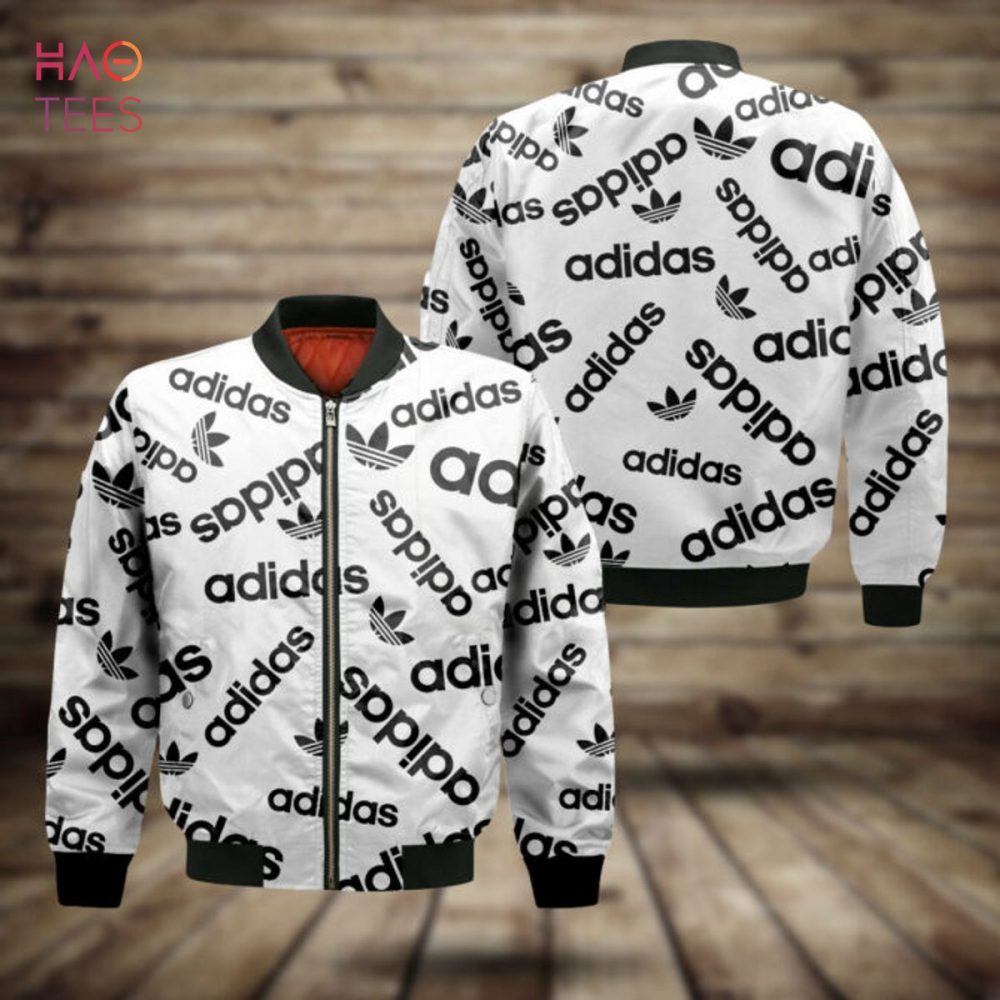 Trendding Adidas Full Printing Logo Luxury Brand Bomber Jacket Limited Edition