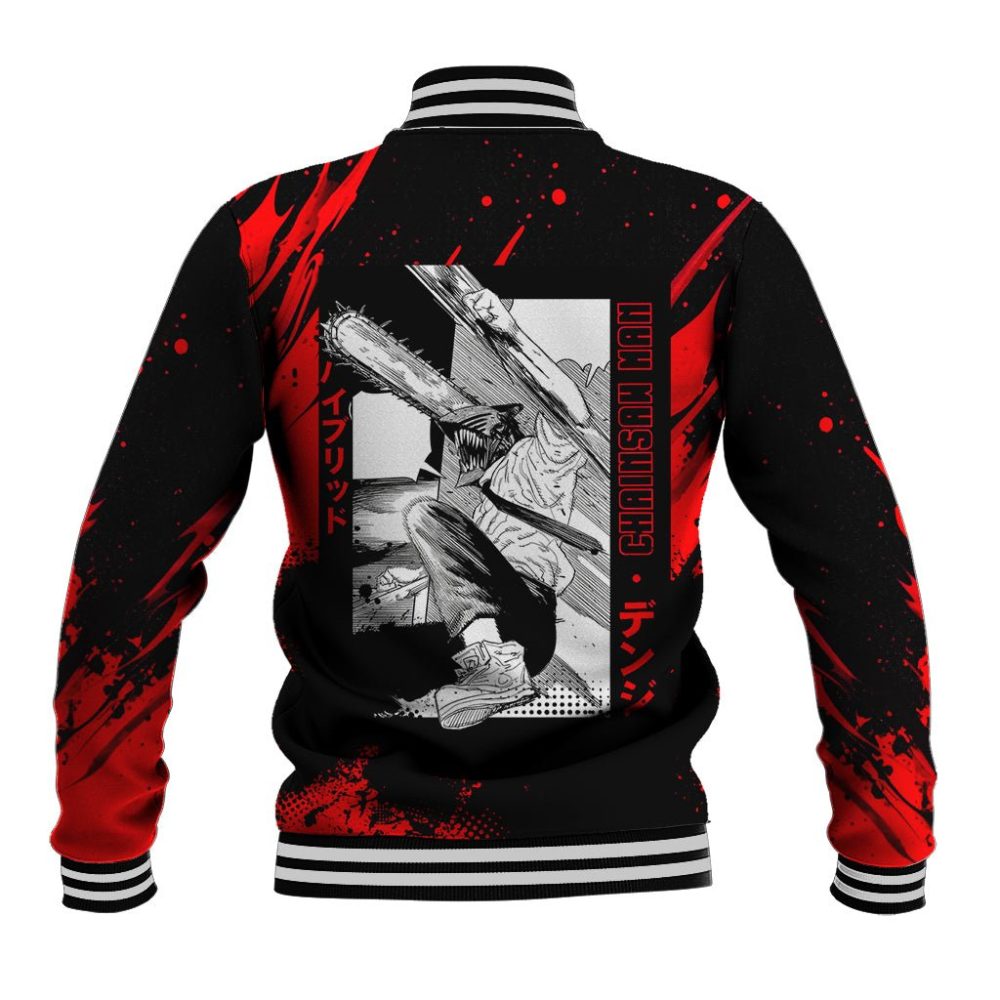 Anime Chainsaw Man Baseball Jacket Dark World Ts07