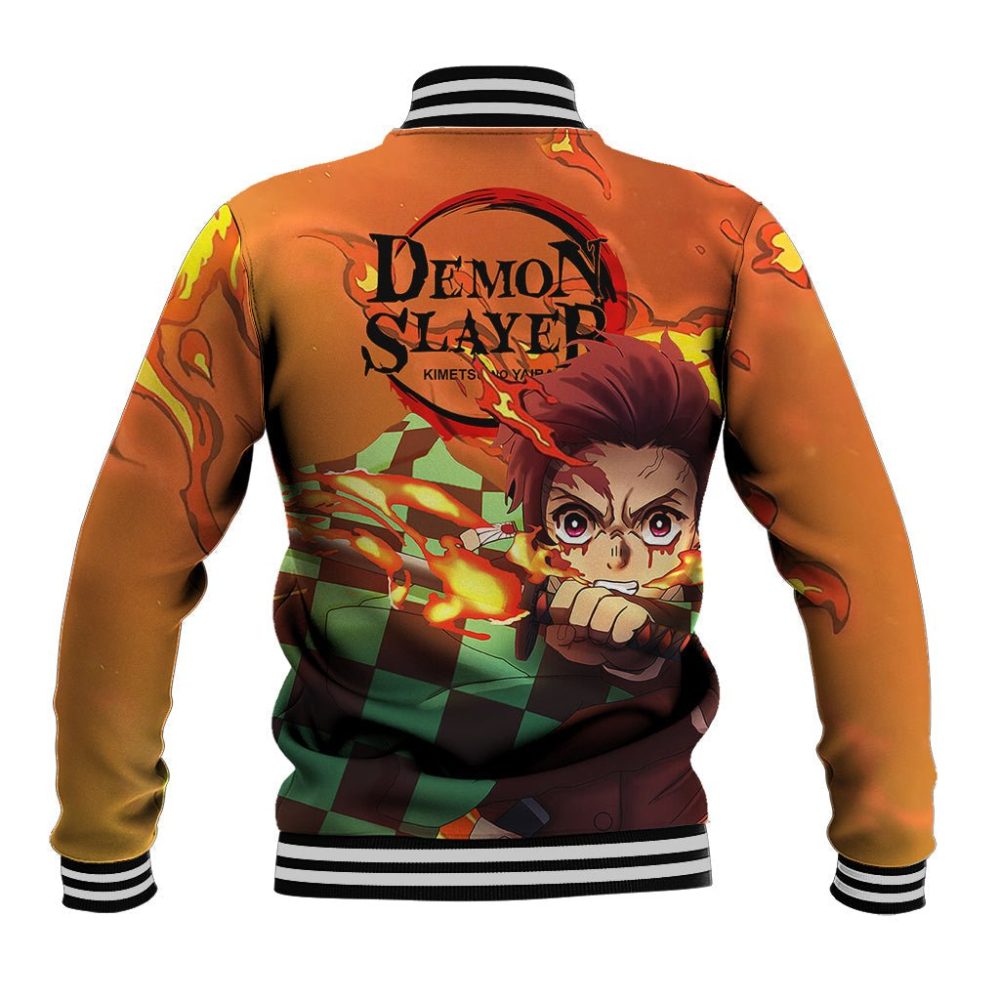 Anime Demon Slayers Kamado Tanjiro Baseball Jacket Hinokami Kagura Ts07