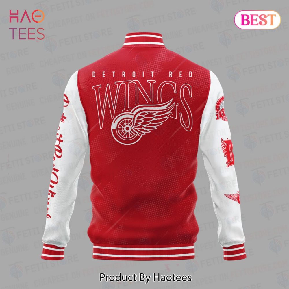 Detroit Red Wings Varsity Jacket – Stylish Fan Gear By Haotees, Perfect For Hockey Enthusiasts