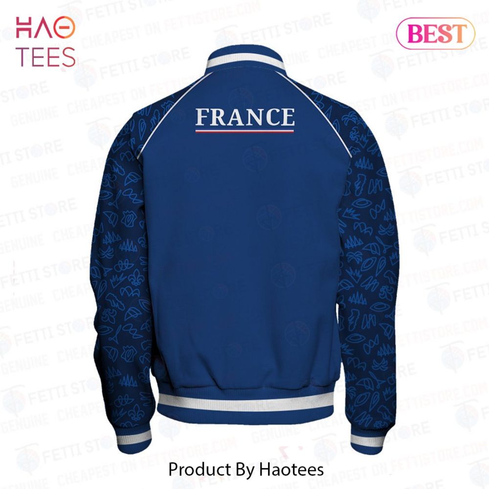 Limited Edition France Rugby World Cup 2023 Jacket – Stylish Blue Bomber For Fans