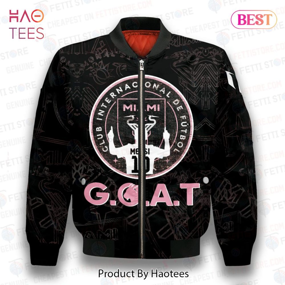Best Messi Goat Inter Miami   Unisex Aop Bomber Jacket