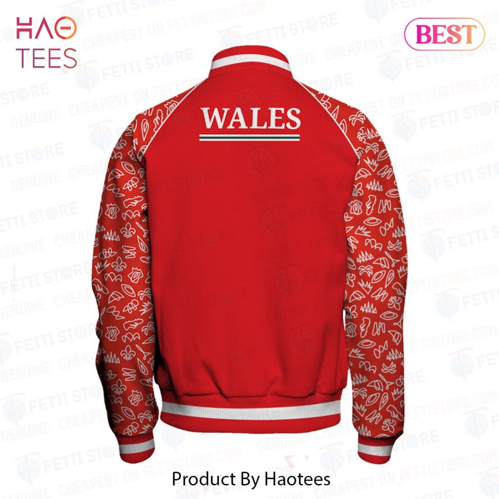 Best Wales National Rugby Union Team Varsity Jacket Limited Edition