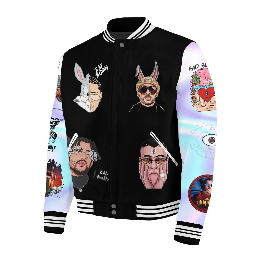 Limited Edition Bad Bunny Graphic Bomber Jacket - Bold Streetwear Style