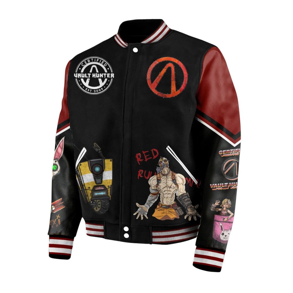 Borderlands Graphic Varsity Jacket - Stylish Gamer Apparel For Fans - Limited Edition