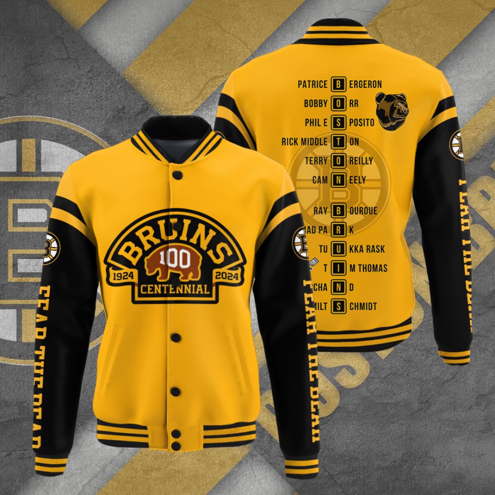 Boston Bruins Centennial Varsity Jacket - 100Th Anniversary Limited Edition