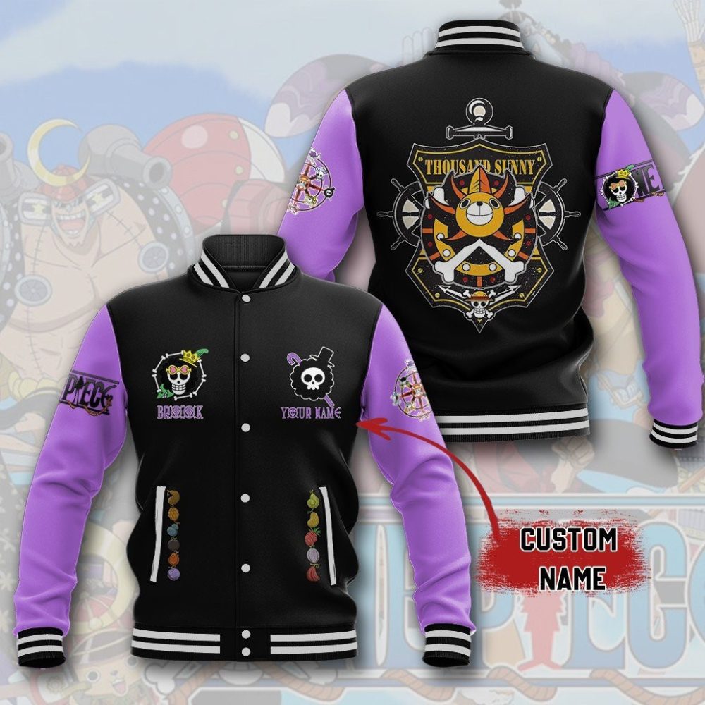 Brook One Piece New Bomber Baseball Jacket For Fan