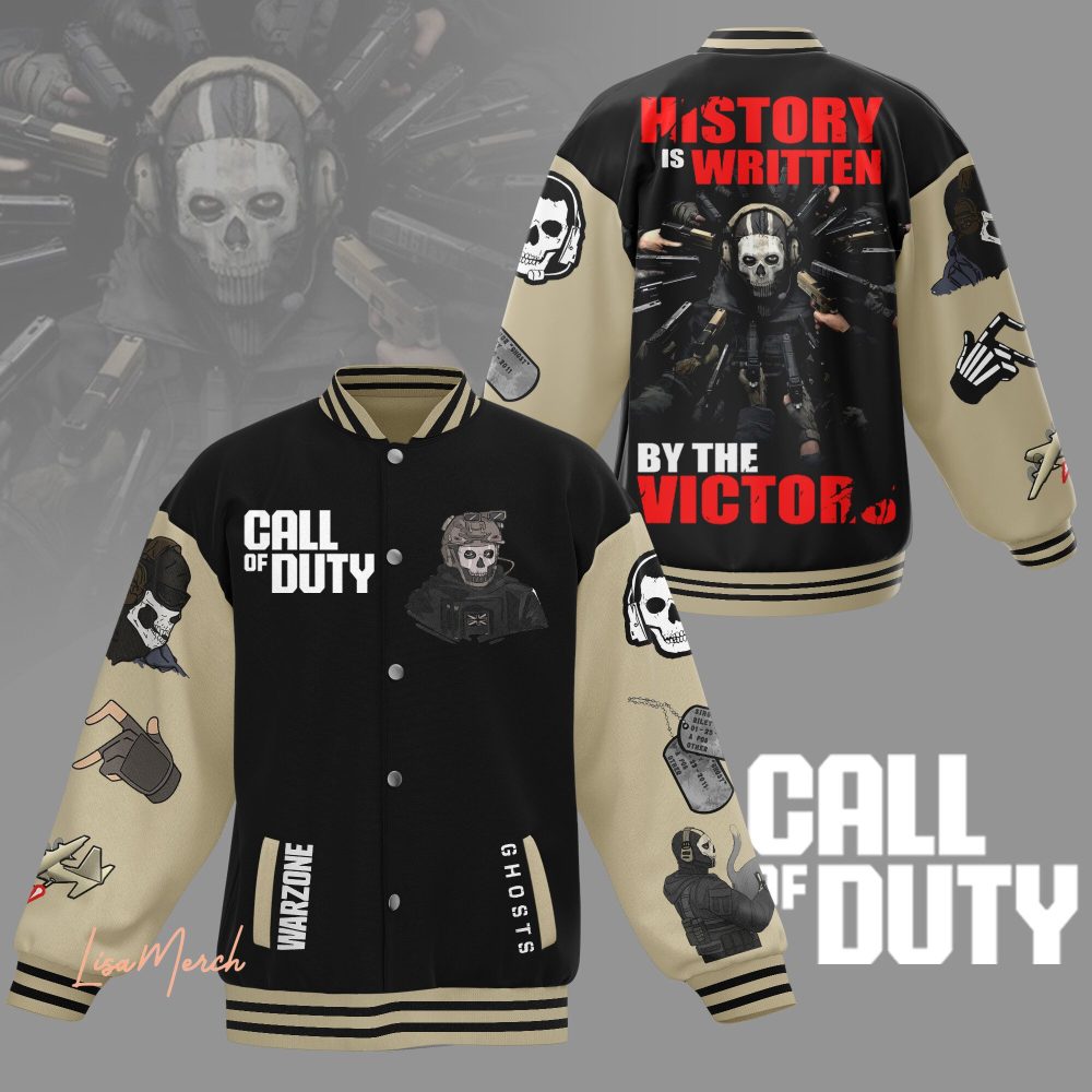 Call Of Duty Warzone Varsity Jacket - Iconic Ghosts Design, Premium Quality