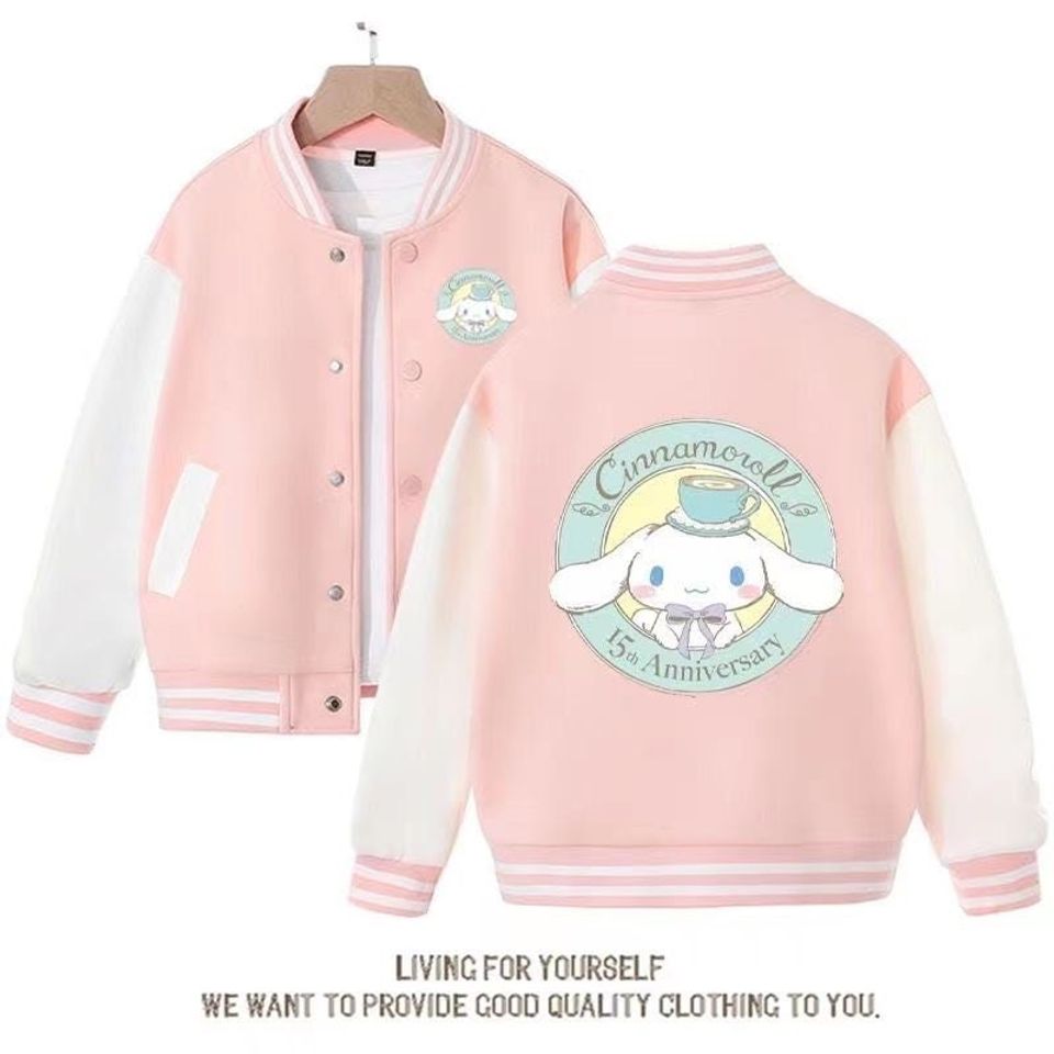 Limited Edition Cinnamoroll 15Th Anniversary Pink Varsity Jacket – Cute &amp; Cozy Gift