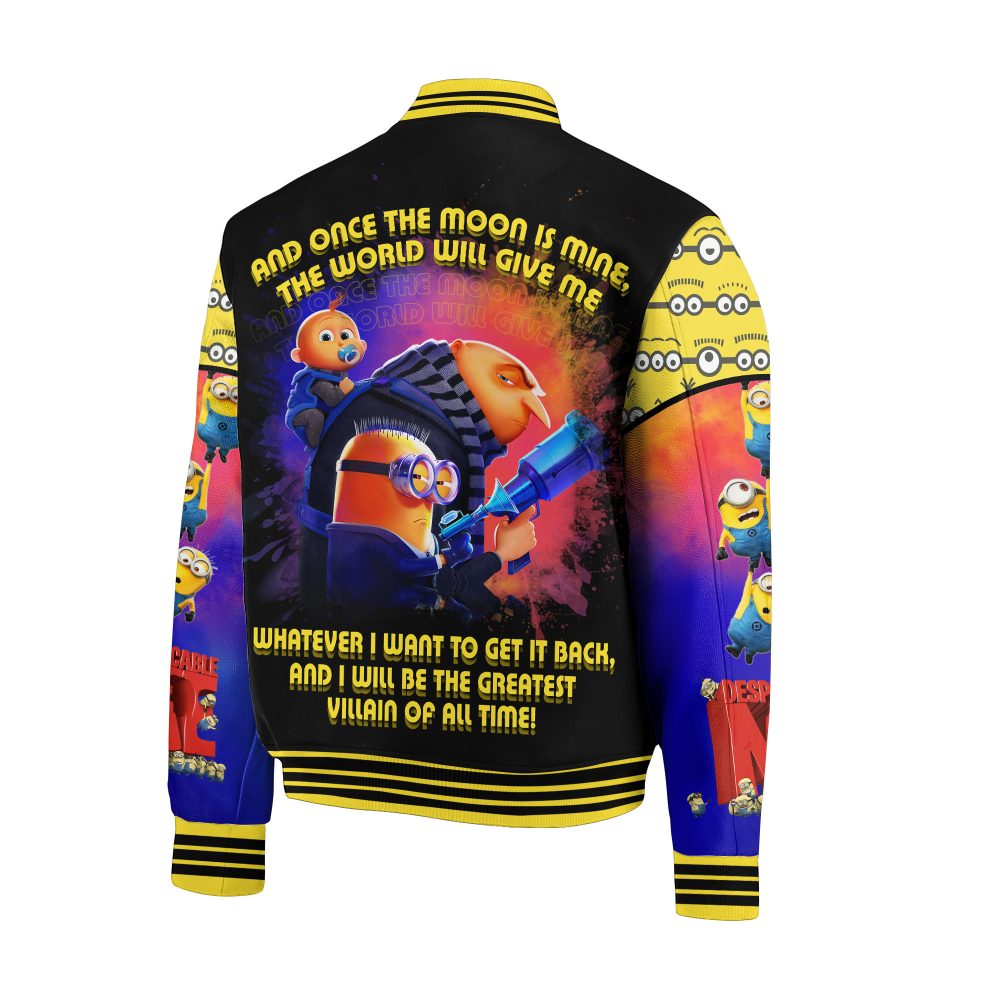 Despicable Me Minions Bomber Jacket - Vibrant Villainous Style For Fans - Unisex &amp; Cozy!