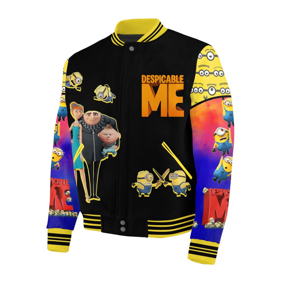 Despicable Me Minions Bomber Jacket - Vibrant Villainous Style For Fans - Unisex &amp; Cozy!