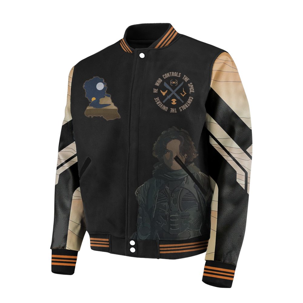 Dune Movie Jacket - Fear Is The Mind Killer Graphic Bomber - Sci-Fi Fan Gift