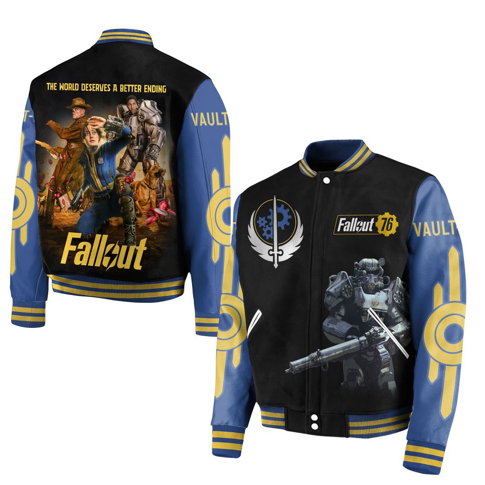 Official Fallout 76 Vault-Tec Bomber Jacket – Limited Edition Gaming Apparel