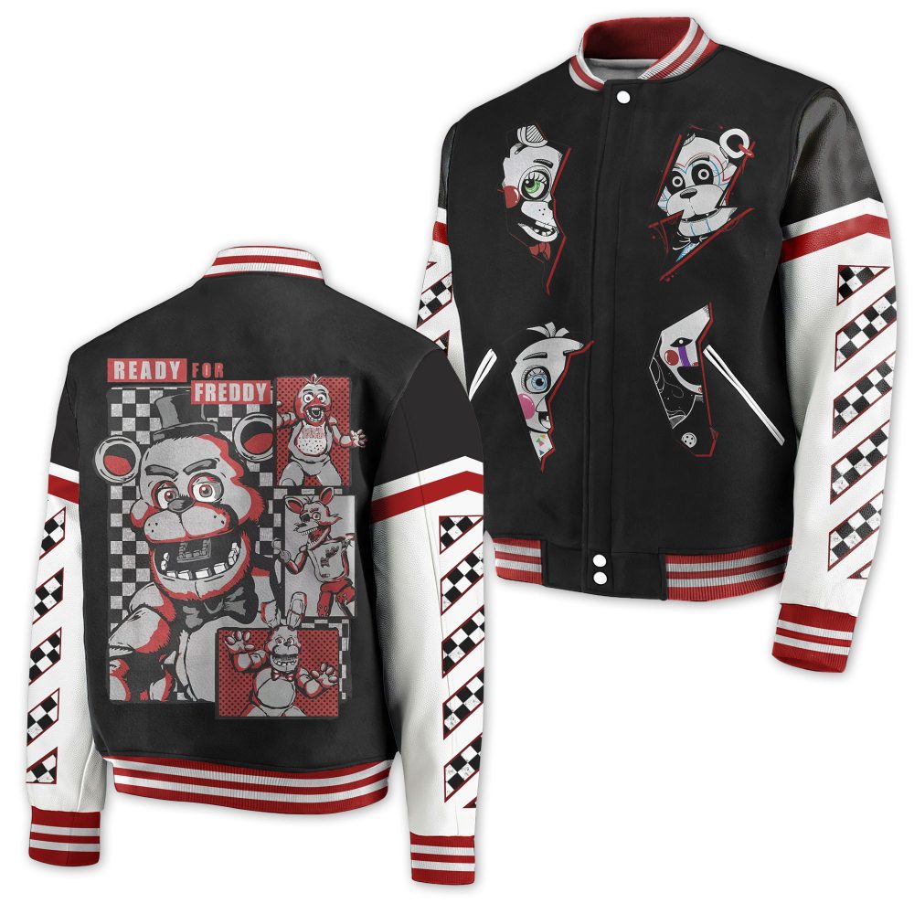 Freddy Fazbear Varsity Jacket - Stylish Gamer Wear For Fans - Limited Edition