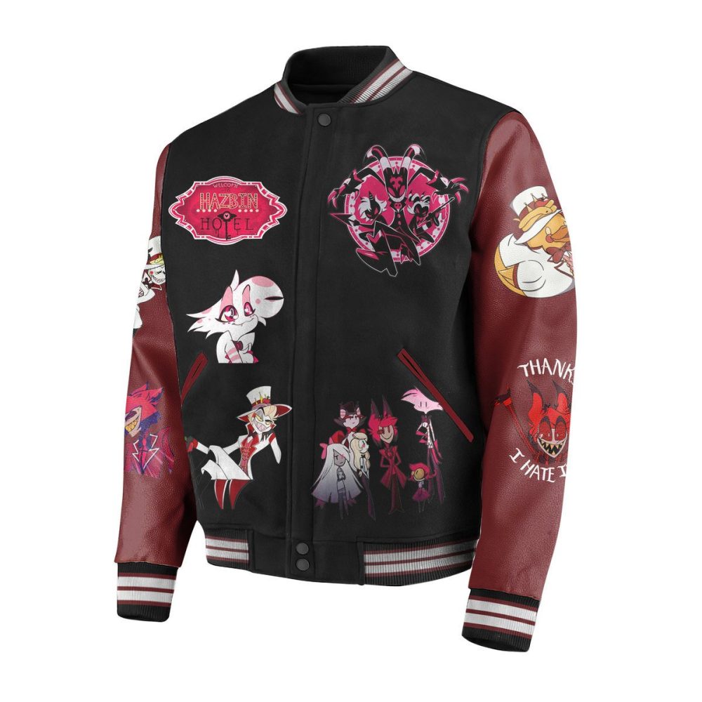 Stylish Cartoon Varsity Jacket - Vibrant Graphics, Unique Design, Perfect For Fans!