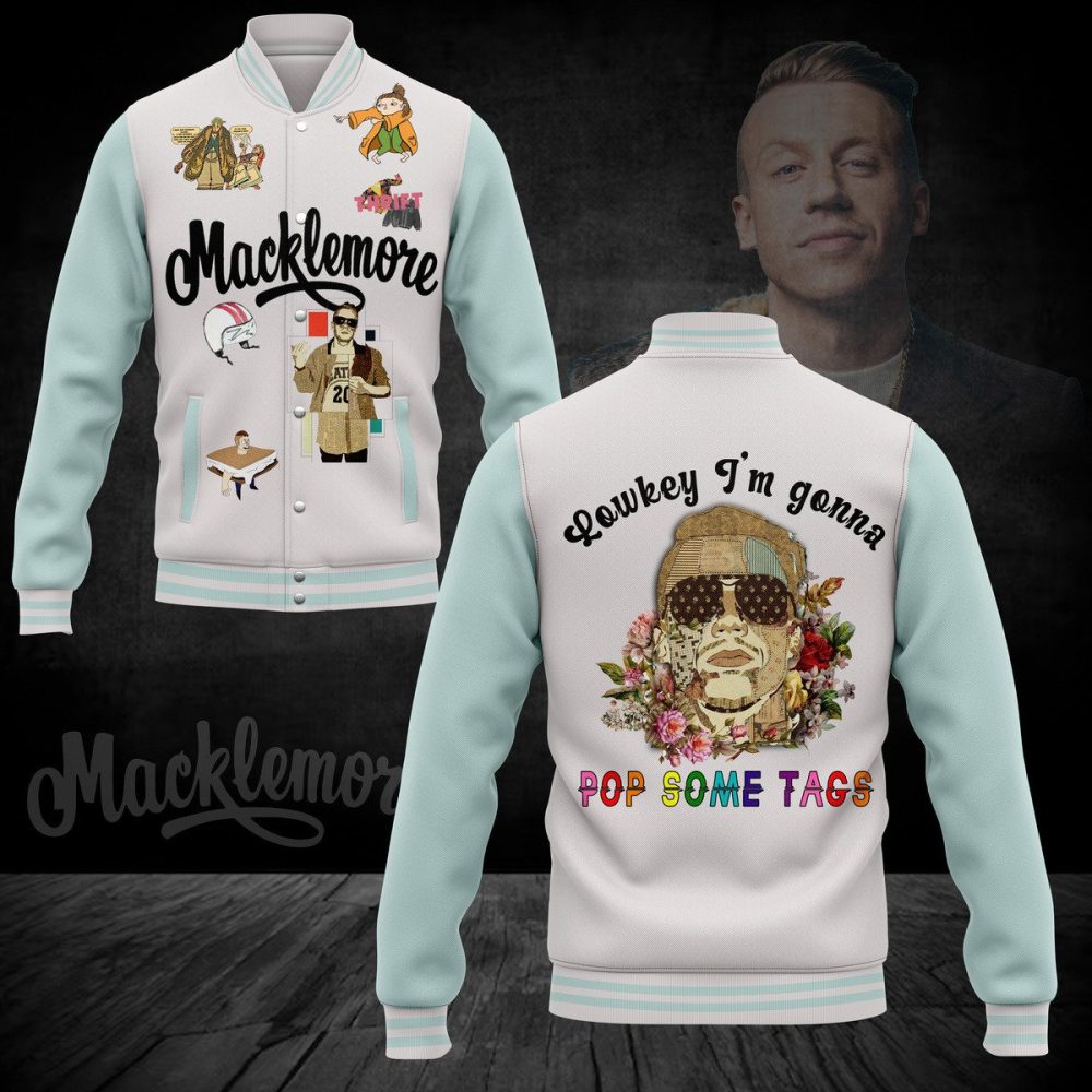 Macklemore New Bomber Baseball Jacket For Fan
