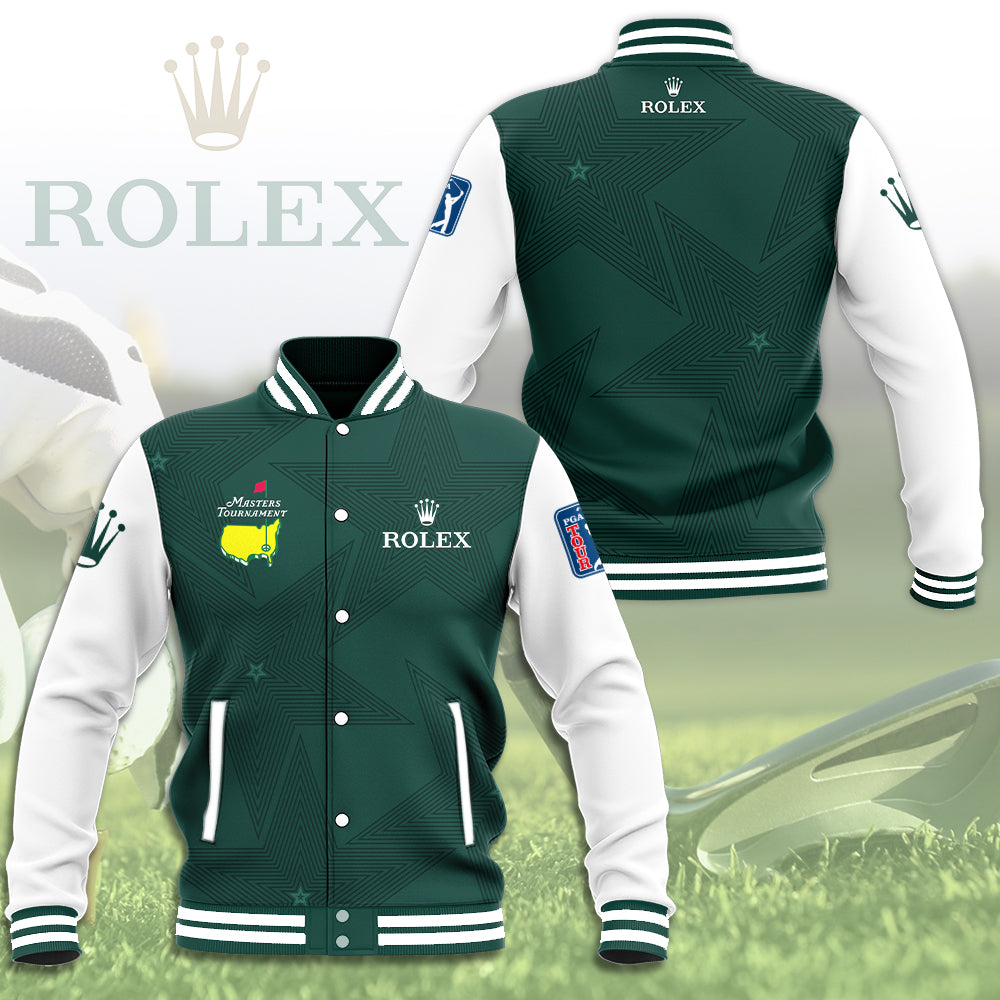 Limited Edition Green &amp; White Varsity Jacket - Masters Tournament Inspired Golf Apparel