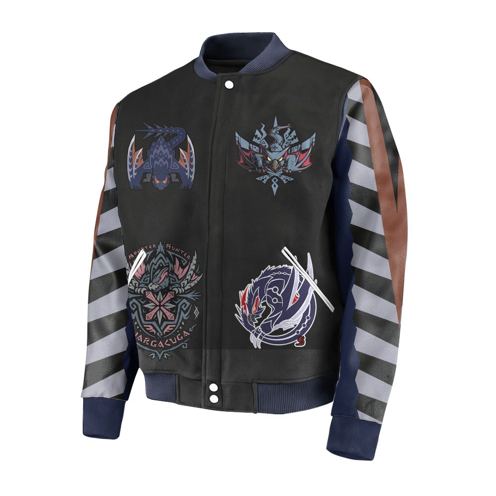 Monster Hunter World Nargacuga Hunting Club Bomber Jacket - Limited Edition Gamers Apparel