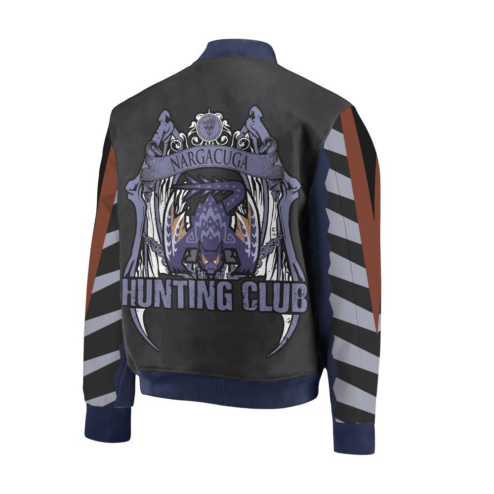 Monster Hunter World Nargacuga Hunting Club Bomber Jacket - Limited Edition Gamers Apparel