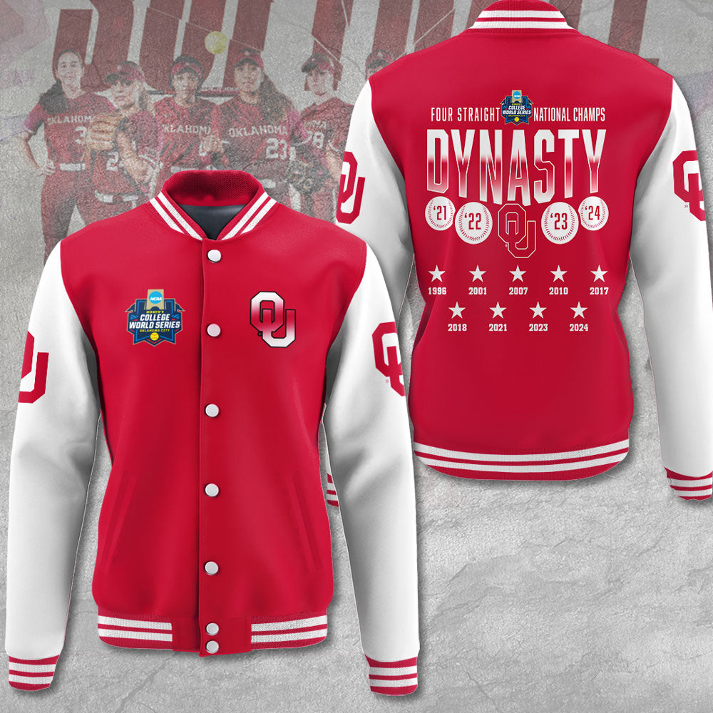 Oklahoma Champions Varsity Jacket - Celebrate 4 Straight National Titles In Style!