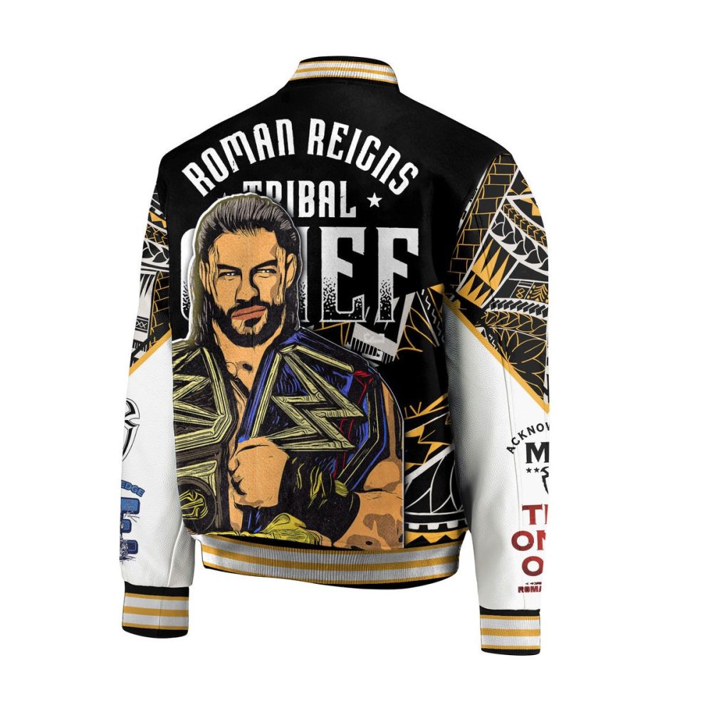 Roman Reigns Tribal Chief Varsity Jacket - Wwe Champion Fan Gear For Ultimate Wrestling Fans