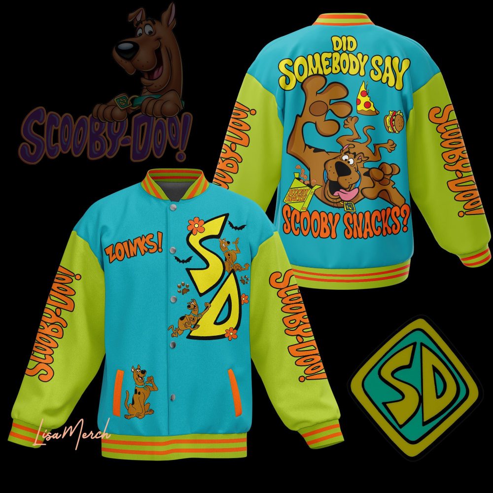 Scooby-Doo Retro Varsity Jacket - Zoinks! Stylish &amp; Cozy For Fans