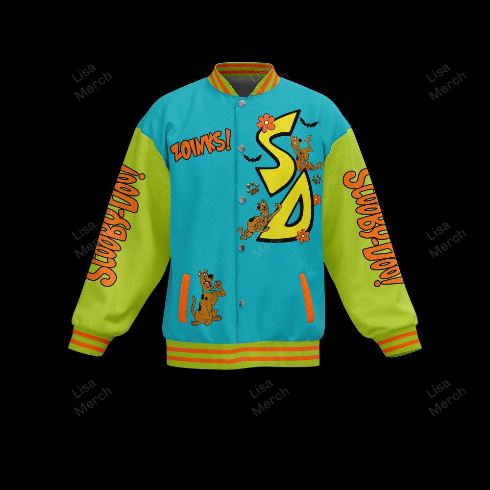 Scooby-Doo Retro Varsity Jacket - Zoinks! Stylish &amp; Cozy For Fans