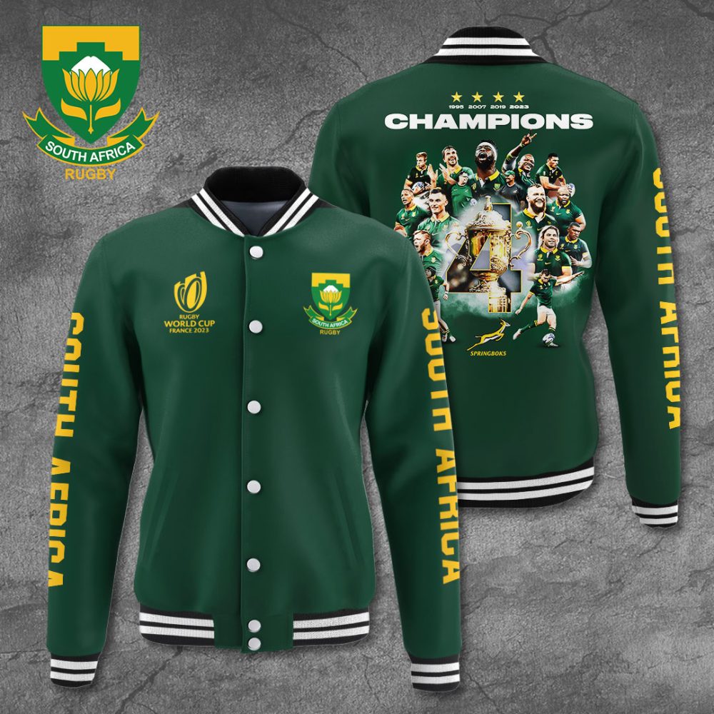 South Africa Rugby Champions Jacket – Celebrate Victory In Style! Limited Edition, Perfect Gift For Fans!