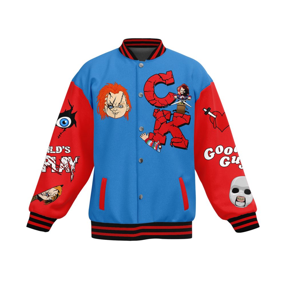 Chucky Horror Varsity Jacket – Bold, Vibrant, And Unforgettable Design For Fans