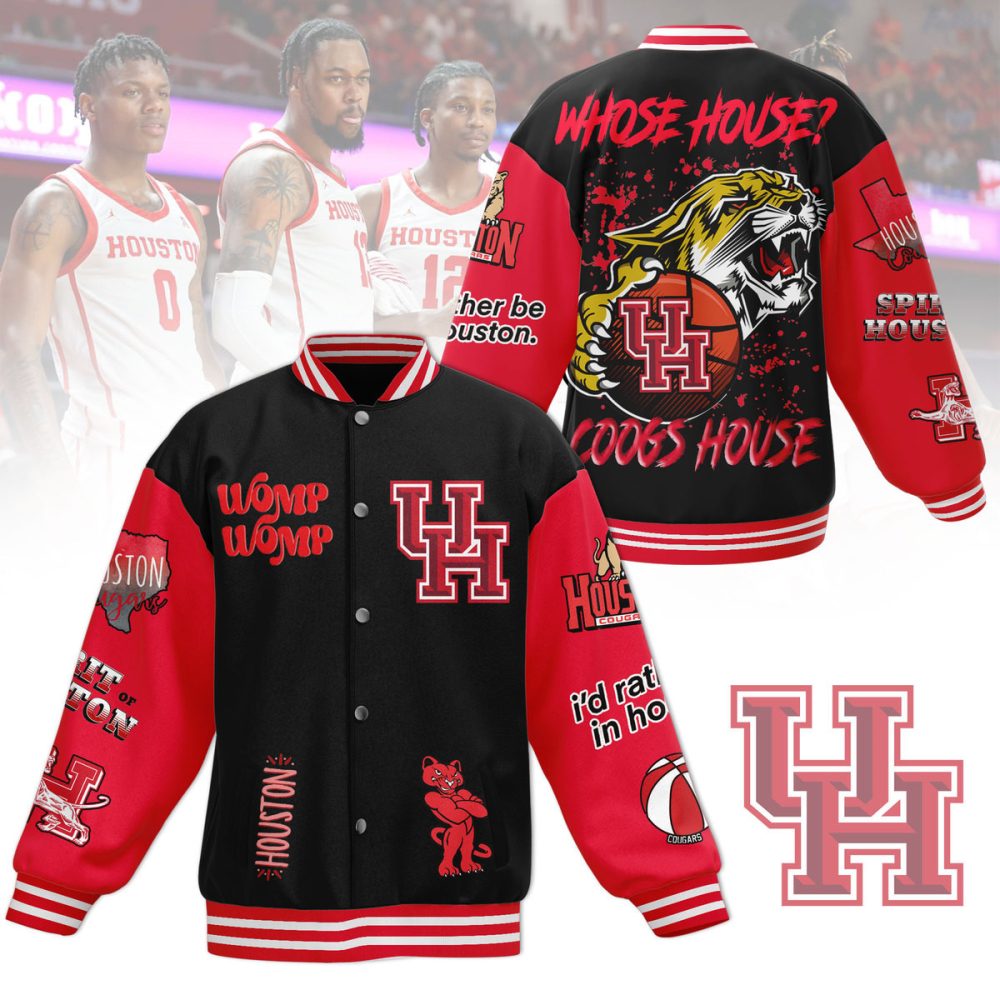 The Houston Cougarsncaa New Bomber Baseball Jacket For Fan