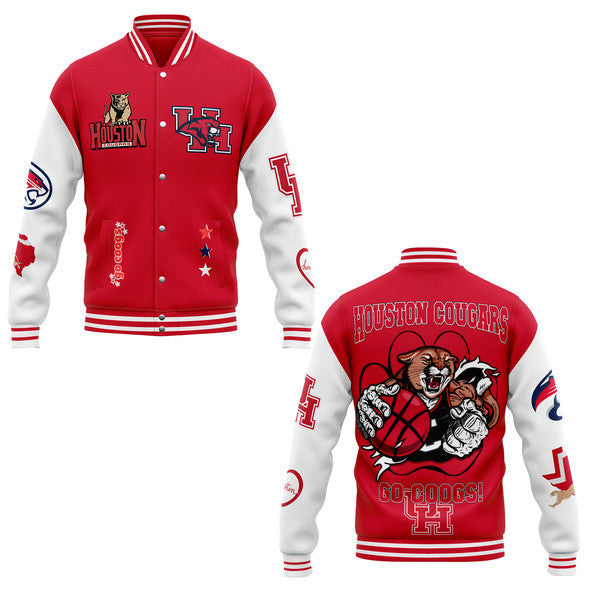 The Houston Cougarsncaa New Bomber Baseball Jacket For Fan