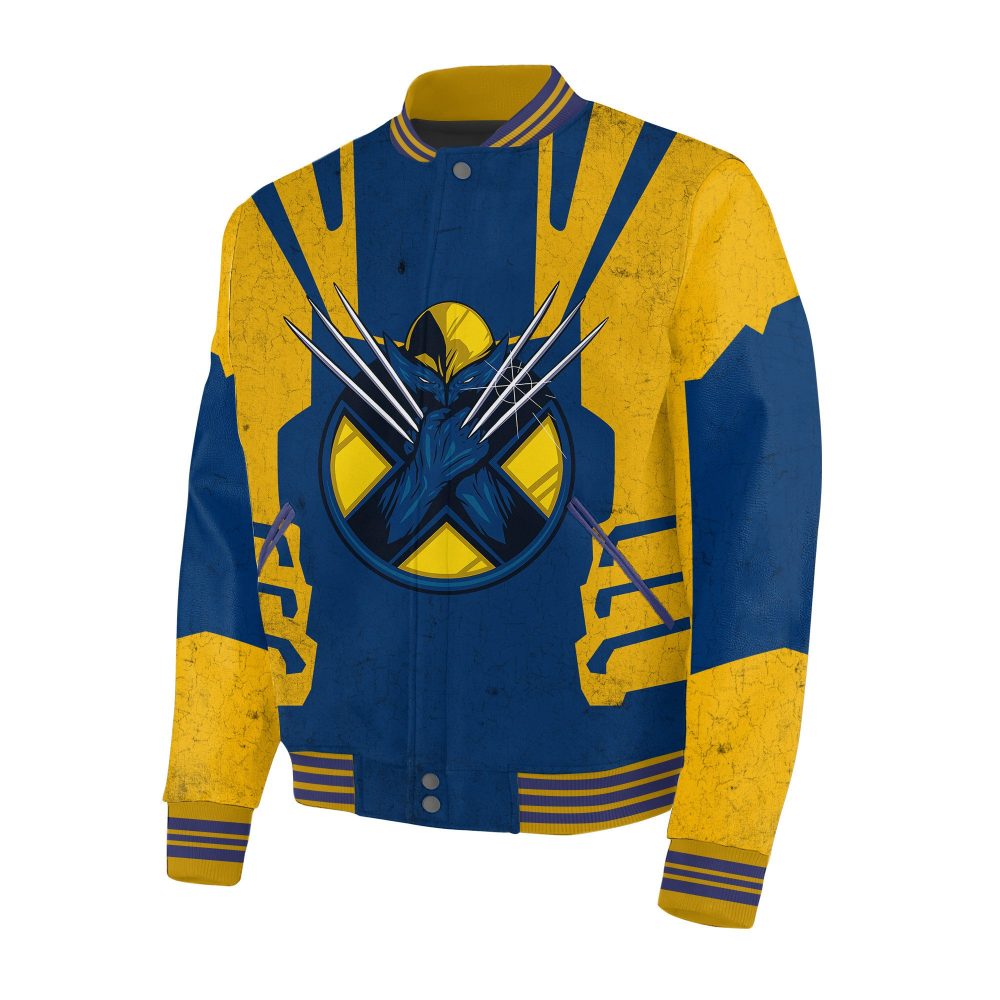 Bold Blue &amp; Yellow Superhero Varsity Jacket – Unleash Your Inner Hero With Iconic Design!