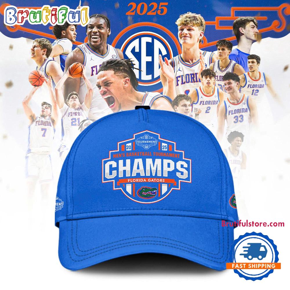 Florida Gators 2025 Sec Men’S Basketball Conference Tournament Champions Classic Cap