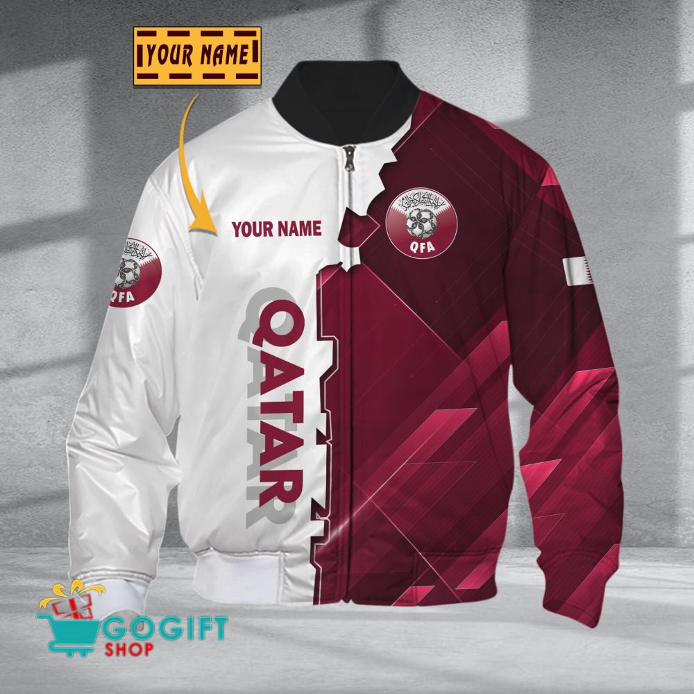 Qatar National Soccer Team Bomber Jacket